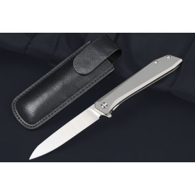 JJ028C Titanium Handle D2 Blade Material Fast Opening Folding Knife UD407672